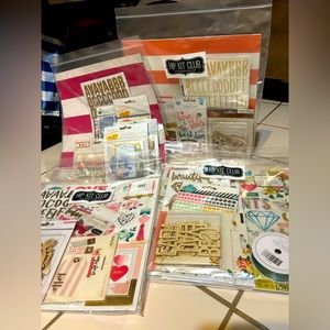 New Hip Kit Club scrapbooking sets. 4 sets included